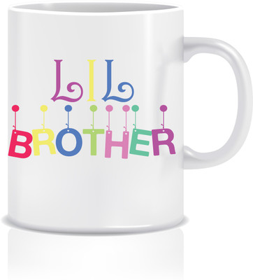 Everyday Desire Lil Brother ED049 Ceramic Mug(300 ml), Multicolor
