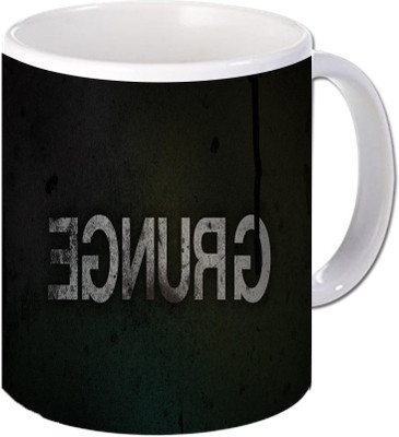 

Maison N Mode Grunge Coffee Ceramic Mug(330 ml), Multicolor
