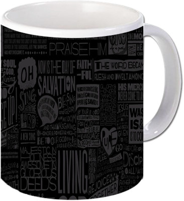 

Maison N Mode Salvation Coffee Ceramic Mug(330 ml), Multicolor
