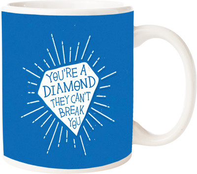

Maison N Mode You Are A Diamond Coffee Ceramic Mug(330 ml), Multicolor