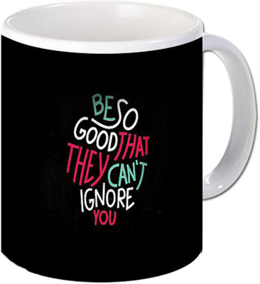 

Maison N Mode Be So Good That Coffee Ceramic Mug(330 ml), Multicolor