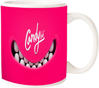 

Maison N Mode Candy Lab Coffee Ceramic Mug(330 ml), Multicolor