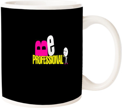 

Maison N Mode Be Professional Coffee Ceramic Mug(330 ml), Multicolor