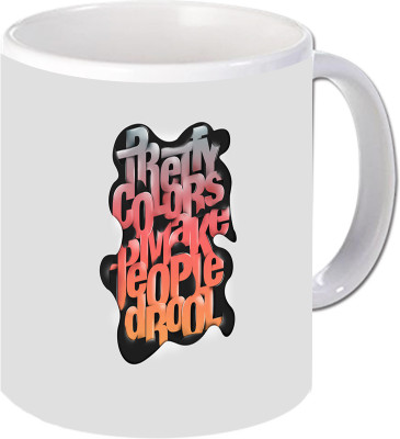 

Maison N Mode Colours Coffee Ceramic Mug(330 ml), Multicolor