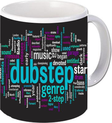 

Maison N Mode Dub Step Coffee Ceramic Mug(330 ml), Multicolor