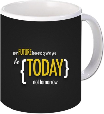 

Maison N Mode Future Today Coffee Ceramic Mug(330 ml), Multicolor