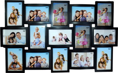 

RAINBOW PRINTS AND GIFTS Generic, Polymer Photo Frame(Black, 15 Photos)