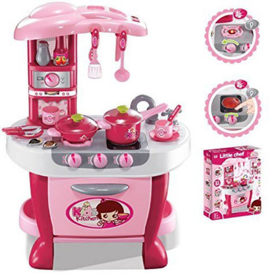 

Dhawani Kitchen Appliance Cooking Play Set with Lights & Sound
