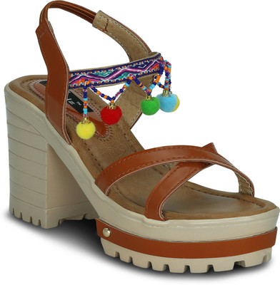 Kielz Women Tan Heels