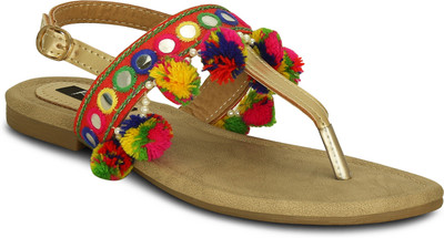 

Kielz Women Gold Flats