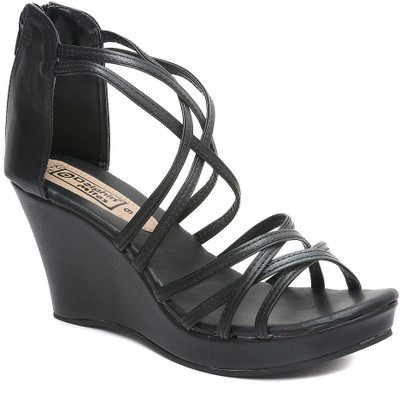 

Dolphin Miles Women Black Wedges