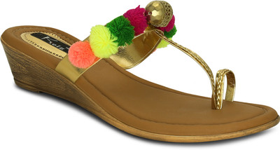 

Kielz Women Gold Wedges