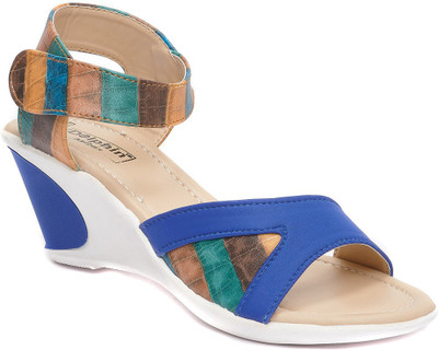 

Dolphin Miles Women Blue Wedges