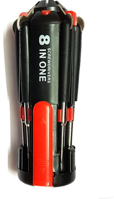 Pin to Pen Combination Screwdriver Set, Black;red