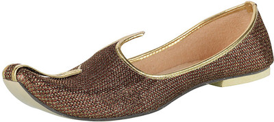 

Ramraj Men Synthetic Wedding Mojari Jutis For Men(Brown