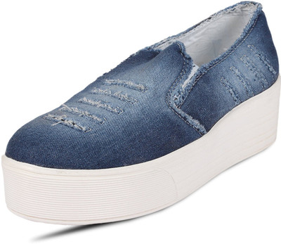

Shoe lab Slip On Sneakers For Women(Blue