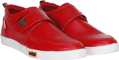 

MOU Velcro Casual Sneakers Sneakers For Men(Red, White