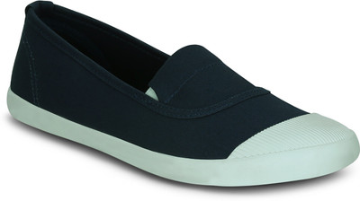 

Kielz Blue-Canvas-Slip-On-Sneakers Sneakers For Women(Blue