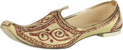 

Ramraj Men Synthetic Wedding Mojari Jutis For Men(Multicolor, Brown