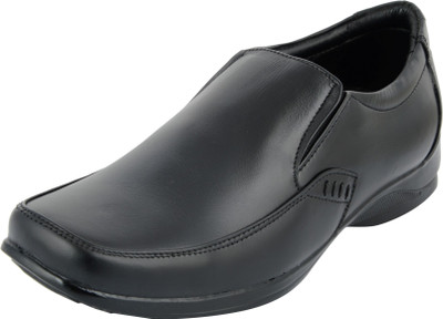 

Bxxy Bxxy's Black Leather Slip-on Moccasins With Rubber Sole, Leather Linning And Leather Sockes, Soft Insole Cushioning For men Slip On For Men(Black