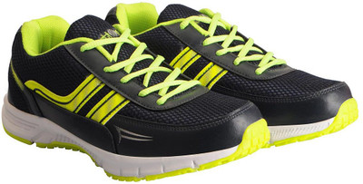Action Men's Sports Running Shoes For Men(Black, Yellow, Navy green