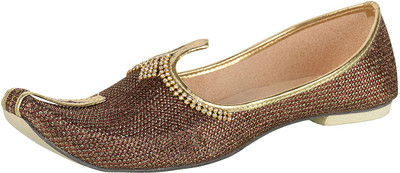

Ramraj Men Synthetic Wedding Mojari Jutis For Men(Brown