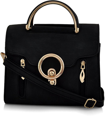 

vogice Women Casual Black PU Sling Bag