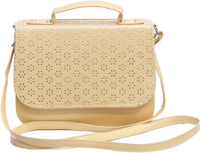 

A One Bags Girls Formal Beige Rexine Sling Bag