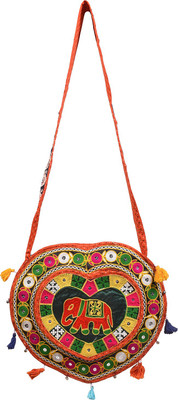 

Craft Trade Girls Casual Multicolor Cotton Sling Bag