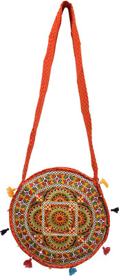 

Craft Trade Girls Casual Multicolor Cotton Sling Bag