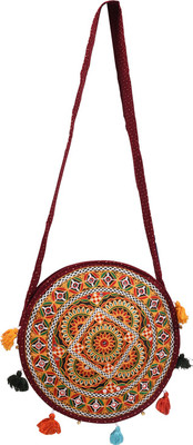 

Craft Trade Girls Casual Multicolor Cotton Sling Bag