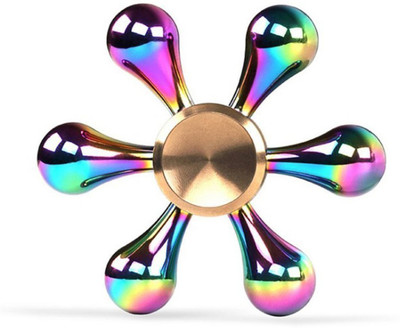 

RetailShopping 12353 RS Fidget Hand Spinner Ultra Durable Zinc Alloy Made Stress Reducer-RJ0-1(Multicolor)