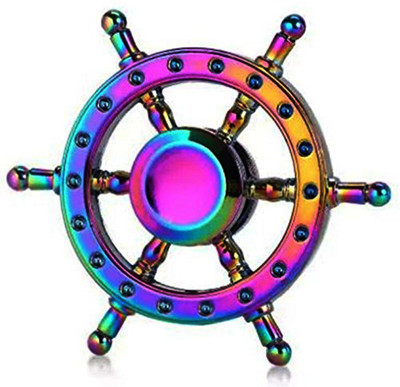 

RetailShopping 7582 RS Fidget Hand Spinner Ultra Durable Zinc Alloy Made Stress Reducer-RJ0-1(Multicolor)