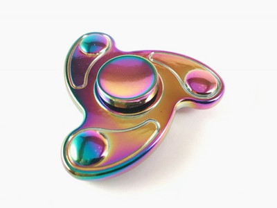 

RetailShopping 12259 RS Fidget Hand Spinner Ultra Durable Zinc Alloy Made Stress Reducer-RJ0-1(Multicolor)