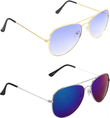 

Zyaden Aviator, Aviator Sunglasses(Violet, Multicolor