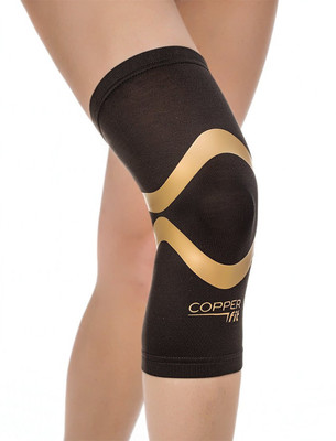 

Maharsh Copper Fit Pro Series Performance Compression Knee Sleeve Knee, Calf & Thigh Support(Black, Black & golden