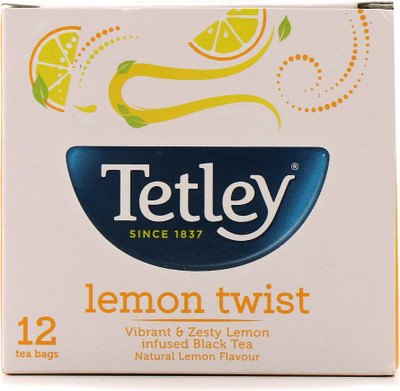 

Tetley Lemon Twist Black Tea Bags(12 Bags, Box)