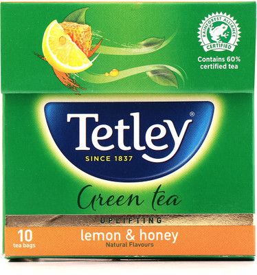 

Tetley Lemon & Honey Green Tea Bags(10 Bags, Box)