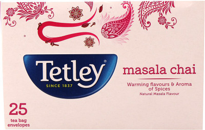Tetley Masala Tea Bags(25 Bags, Box)