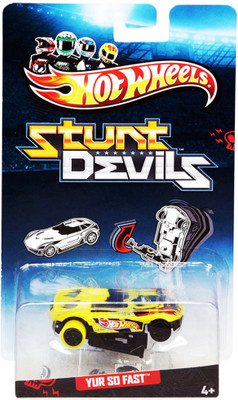 

kidoz kingdom HOTWHEELS STUNT DEVILS CAR(Yellow)