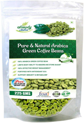 Simply Nutra Green Coffee Beans for weight loss 225 Gm, Arabica Grade "A" Coffee Beans(225 g)