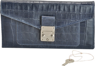 

MANDAVA Women Casual Blue Genuine Leather Wallet(6 Card Slots), Mnd267cdbl