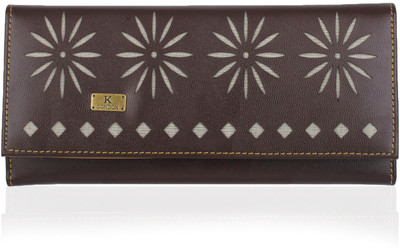 

K London Women Casual Brown Artificial Leather Wallet(4 Card Slots)
