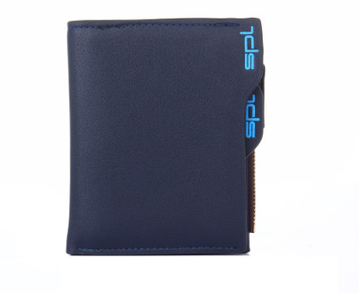 

SPL Men Blue Artificial Leather Wallet(7 Card Slots)