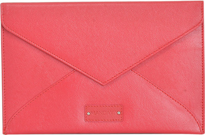 MANDAVA Women Casual Red Genuine Leather Wallet, Mnd266asrd