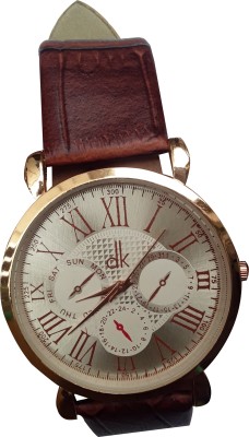 PTCMart Mens Quartz Wrist Watch Brown Leather Ultra Thin Slim Watch  - For Men   Watches  (PTCMart)