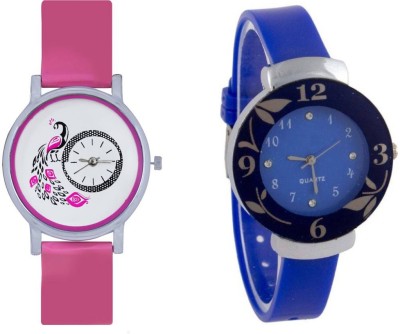 JKC Stylish And Multicolor Watches For Girls And Womens 2 Watch  - For Women   Watches  (JKC)