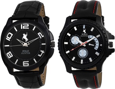 POLO HUNTER PH-1124 Set Of 2 Fantastic Modish Watch  - For Men   Watches  (Polo Hunter)