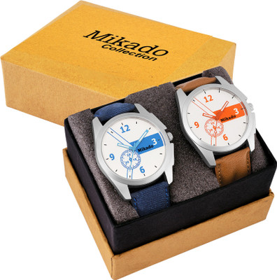 

Mikado MK 47 New Multi color funky collection for boy's and men's with one year warrenty ,Japanese Machinism(Quartz) and gennuine leather strap. Watch - For Men
