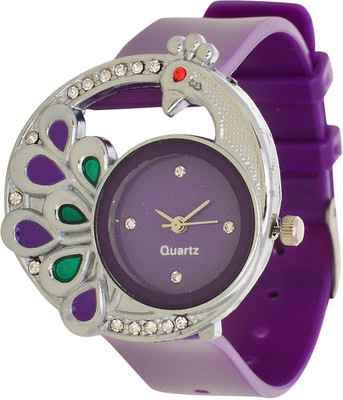 

vk sales Designer Dial Purple Color Watch - For Women